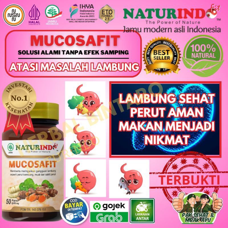 Obat Lambung MUCOSAFIT Obati Sakit Maag Asam Lambung Gerd Naturindo