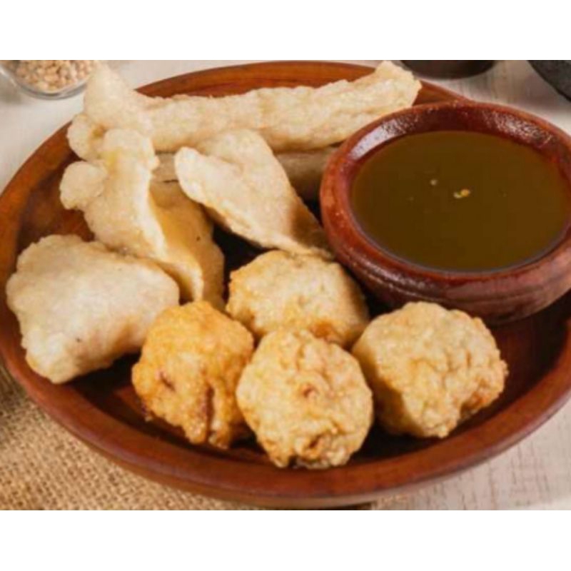 

Pempek IKAN Mix isi 10 pics + kuah cuko 100 ml