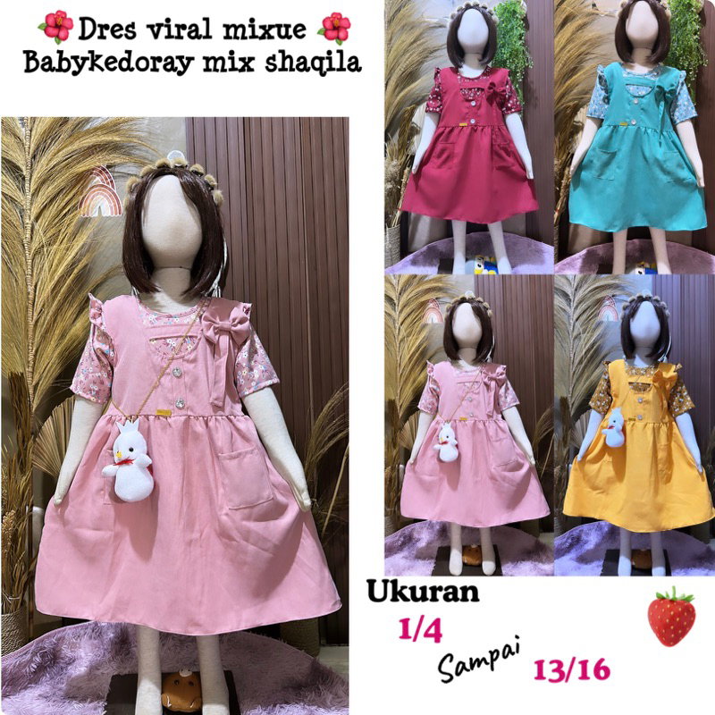 Baju anak perempuan. Dres anak perempuan. Baju viral