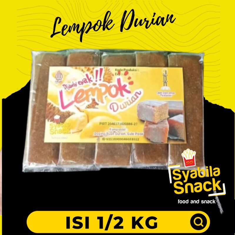 

Lempok durian grade A batangan isi 1/2 kg