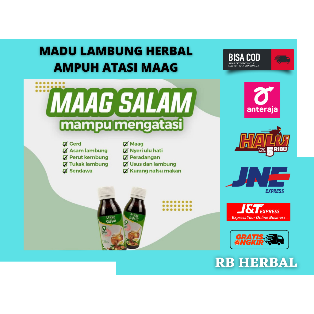 MADU MAAG SALAM ORIGINAL MADU HERBAL ALAMI UNTUK ASAM LAMBUNG