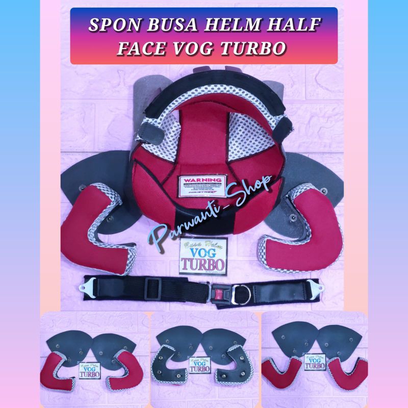 Spon Busa Helm Half Face Vog Turbo Full Sett