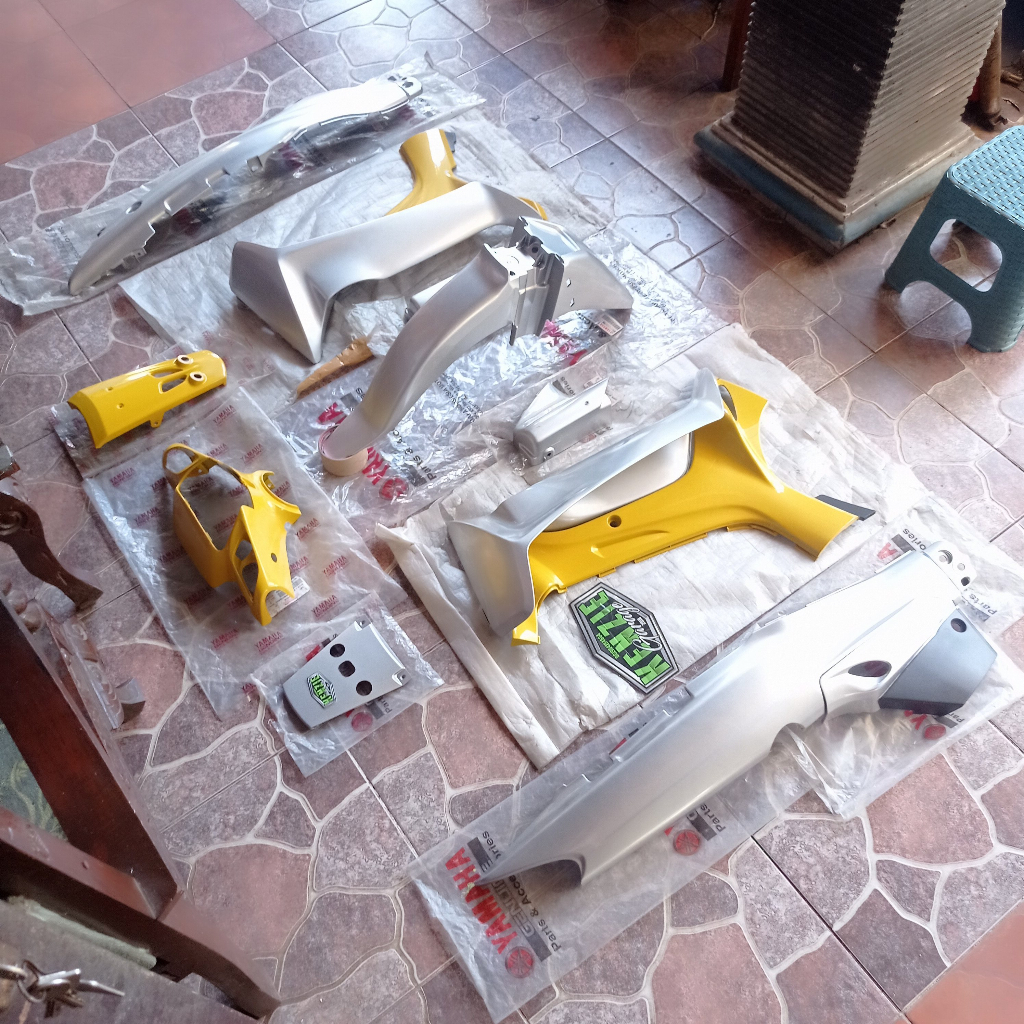 Cover Body Full Set Fullset F1ZR FIZR MIle Milenium Kuning Original YGP
