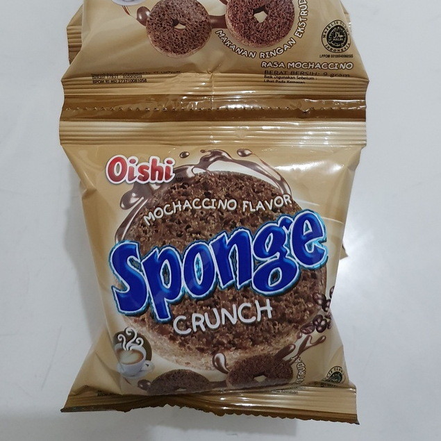 

Oishi Sponge Crunch mocacino 9gr Renceng Renteng isi 10, eceran 1000an