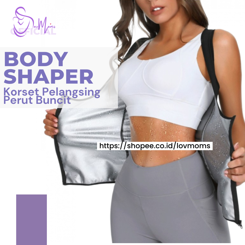 Korset Perut Wanita Pembakar Lemak Corset Korslet Kroset Alat Pelangsing Pengecil Perut Buncit Rompi