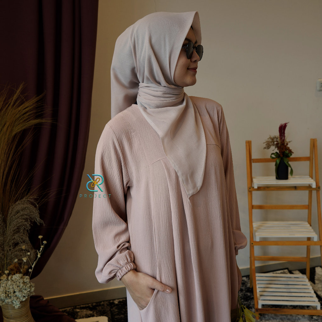 ASKA dress || baju muslim wanita terbaru || bahan crinkle airflow || size S M L XL