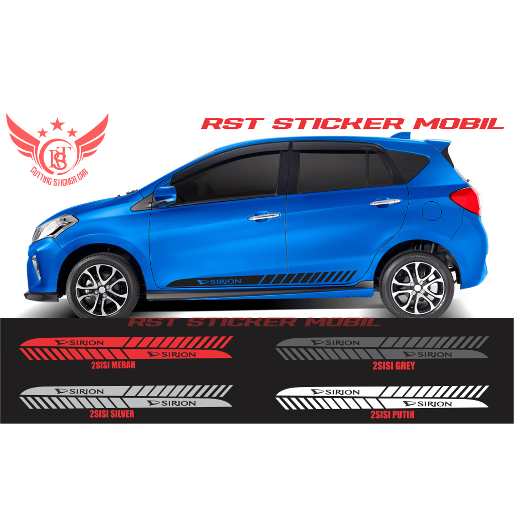 PROMO STICKER STIKER LIST BODY SAMPING MOBIL SIRION CUTTING STICKER MOBIL DAIHATSU SIRION
