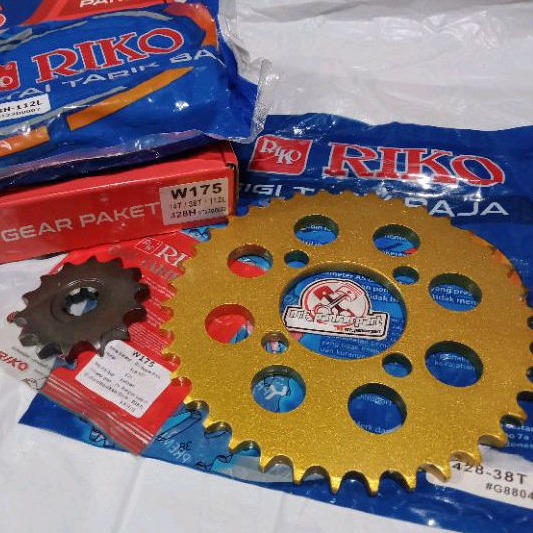 GEARSET RANTE W 175//GIR SET //GEAR SET PAKET RANTE KAWASAKI W175 R/W-175 R EDGE KAZE R BLITZ JOY ZX