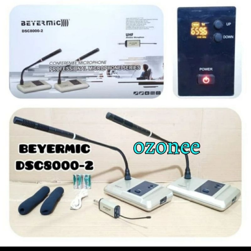 Mic Podium Wireless Beyermic DSC8000 Beyermic DSC-8000 2 Mic Meja