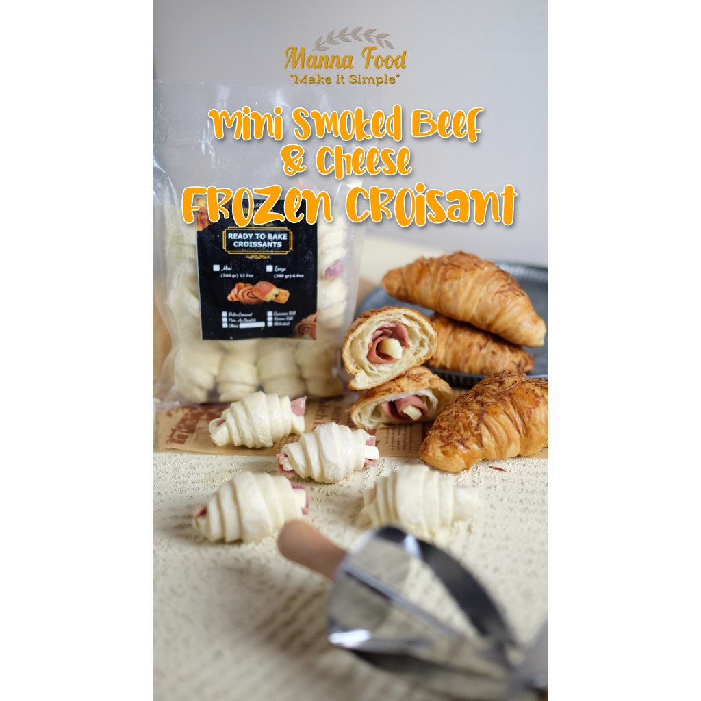 

Mini Frozen Smoked beef Croissant 1 pack 12 pcs