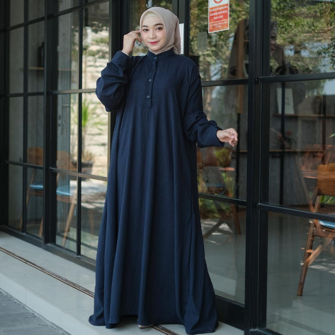 GAMIS CRINKLE JUMBO ASLI LD 150 PB 138 / COCOK UNTUK KONDANGAN IBU GENDUT / MUAT 90-130 KG BIG SIZE