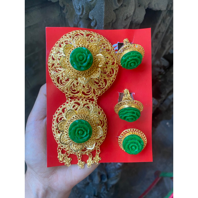 Set Bros Patra Ukir T2 Alpaka Bali (Subeng/Cerorot Bali)