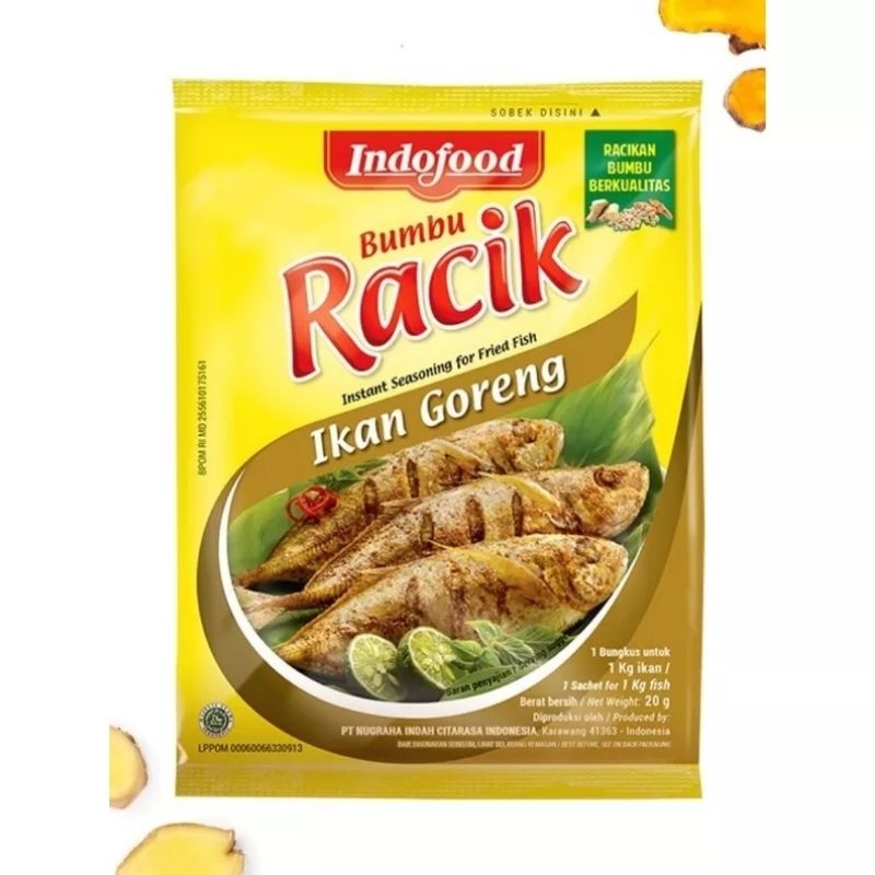 

julay.id bumbu racik ikan goreng instan indofood 20gram bubuk bumbu