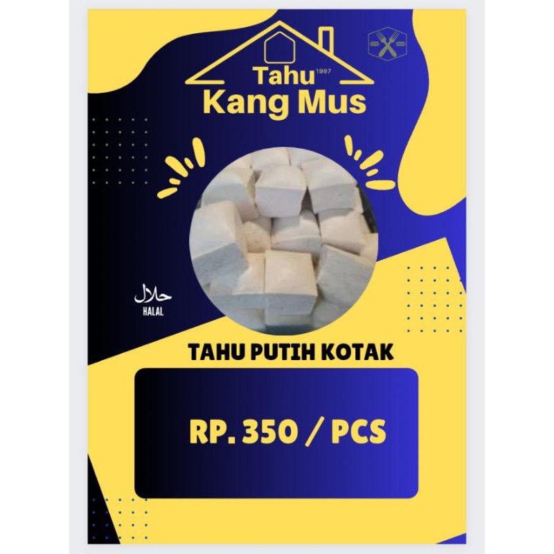 

Tahu Putih Kotak per pcs Rp 350