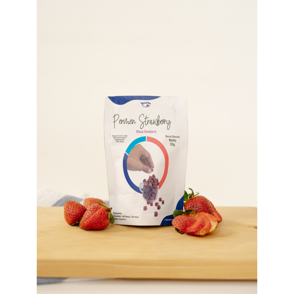 

Permen strawberry keto rendah gula