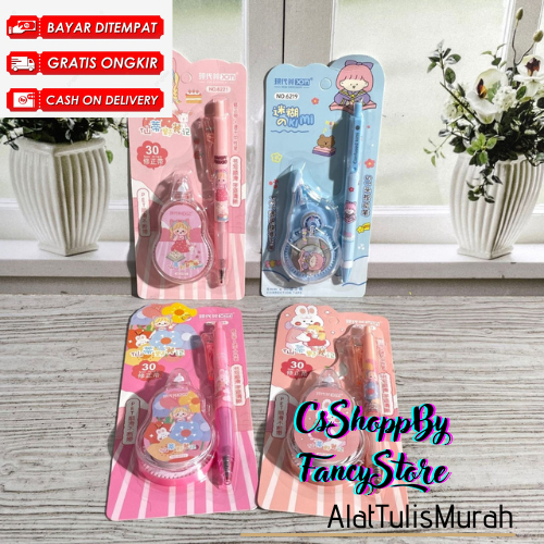 

Corection Tape 2 in1 Karakter Cewe Rabit Kode XDM 6221 Cute Murah Free Pulpen Cetek Murah