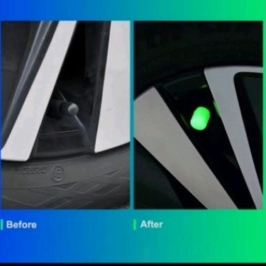 TUTUP PENTIL VARIASI SEPEDA / SEPEDA LISTRIK / MOTOR / MOTOR LISTRIK / MOBIL GLOW IN THE DARK MENYAL