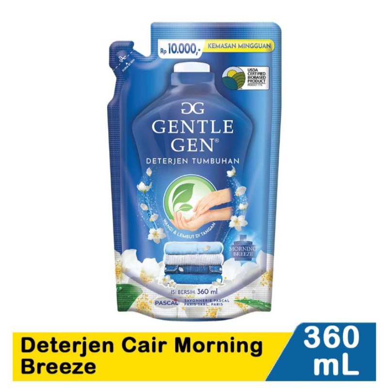 Gentle Gen Deterjen cair morning Breeze 360ml
