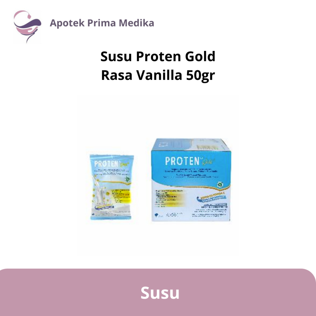 

Susu Proten Gold Rasa Vanila - Tinggi Protein dan tinggi kalori