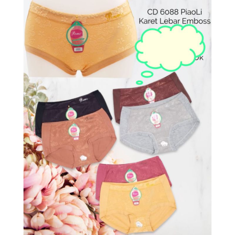 Celana Dalam Wanita Sepinggul/ Bahan Halus Katun import/ Celdam/ CD under wear - 6088