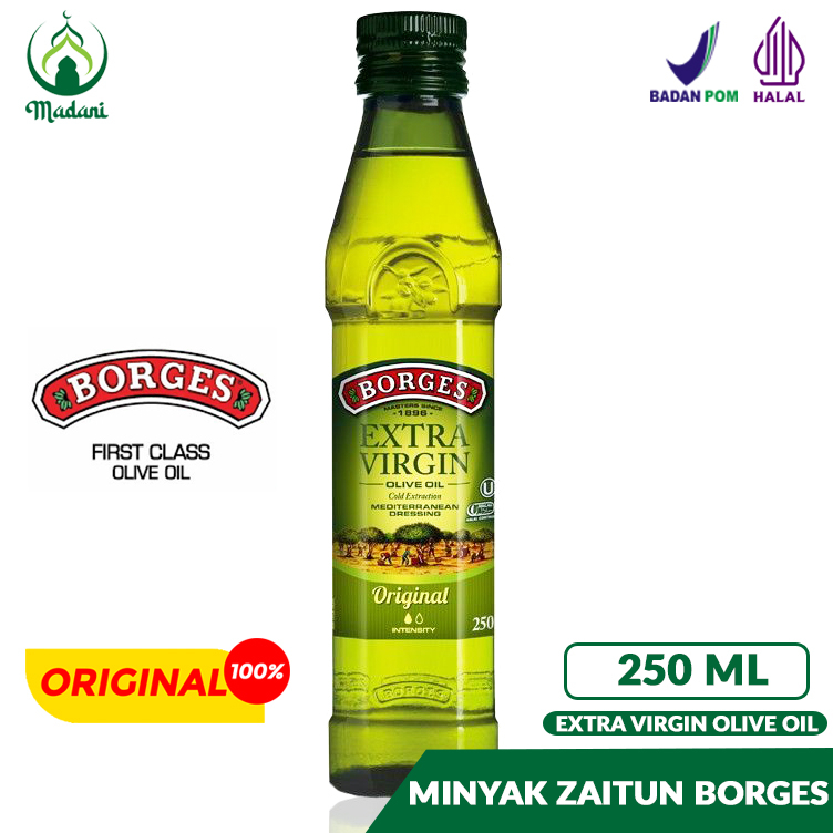 

Minyak Zaitun Murni Extra Virgin Bisa DiMinum Borges 250ml
