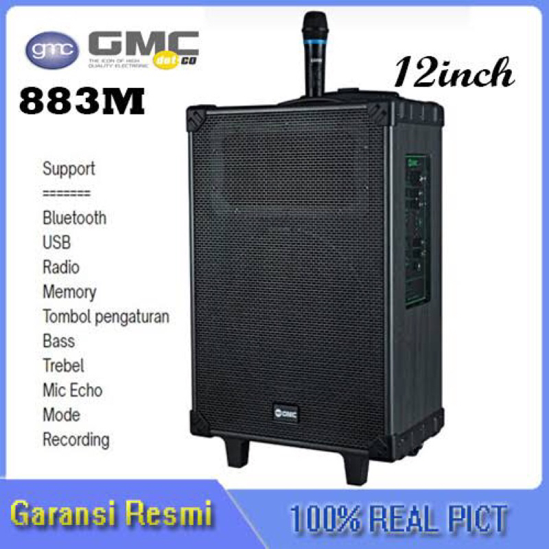 speaker portable GMC 883M 12inc