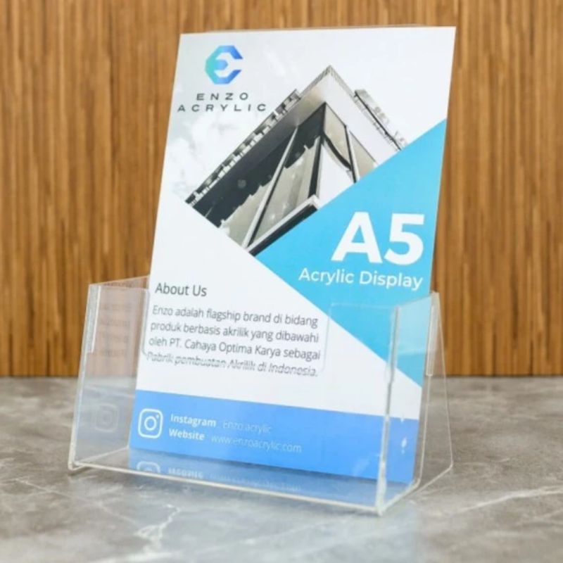 

Akrilik Tempat Brosur A5 / Rak / Box / Holder