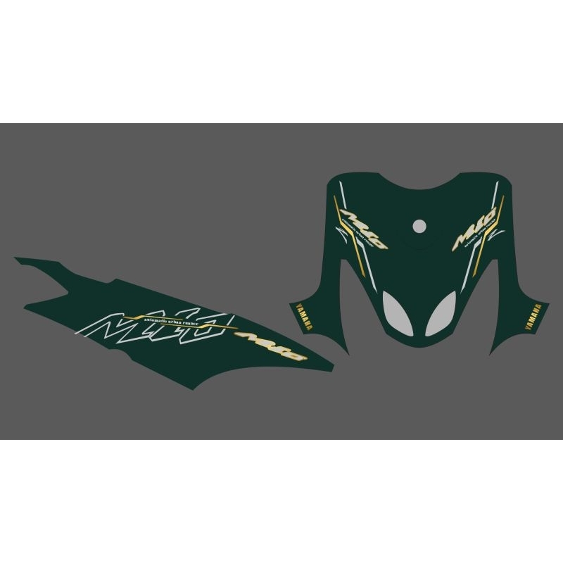 STRIPING STICKER TRANSPARAN MIO SMILE GRAFIK GOLD