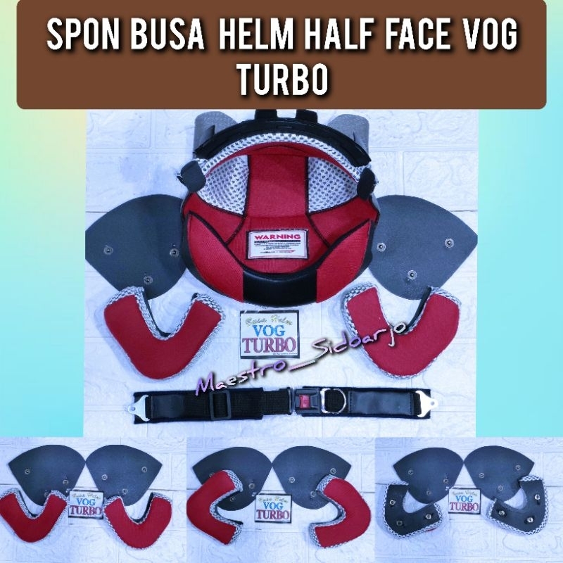 Spon Busa Helm Half Face Vog Turbo Full Sett