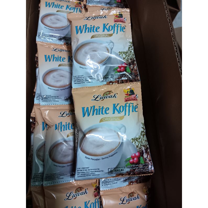 

Luwak White Koffie 1Renceng isi 10 Sachet