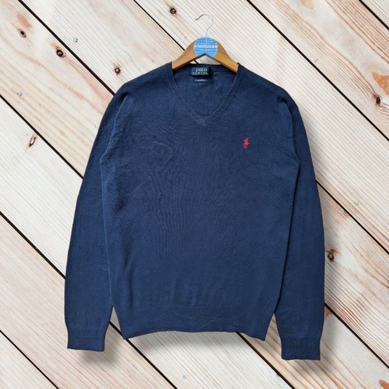 SWEATER RAJUT POLO RALPH LAUREN KNITWEAR PRIA WANITA VINTAGE SWEATER