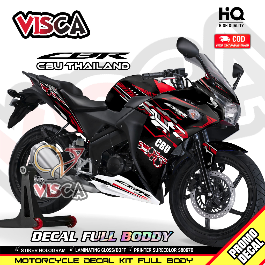 Decal Cbr 150R Cbu Thailand Full Body Striping Cbr 150r Cbu Thailand Stiker Cbr 150r Cbu Thailand HI
