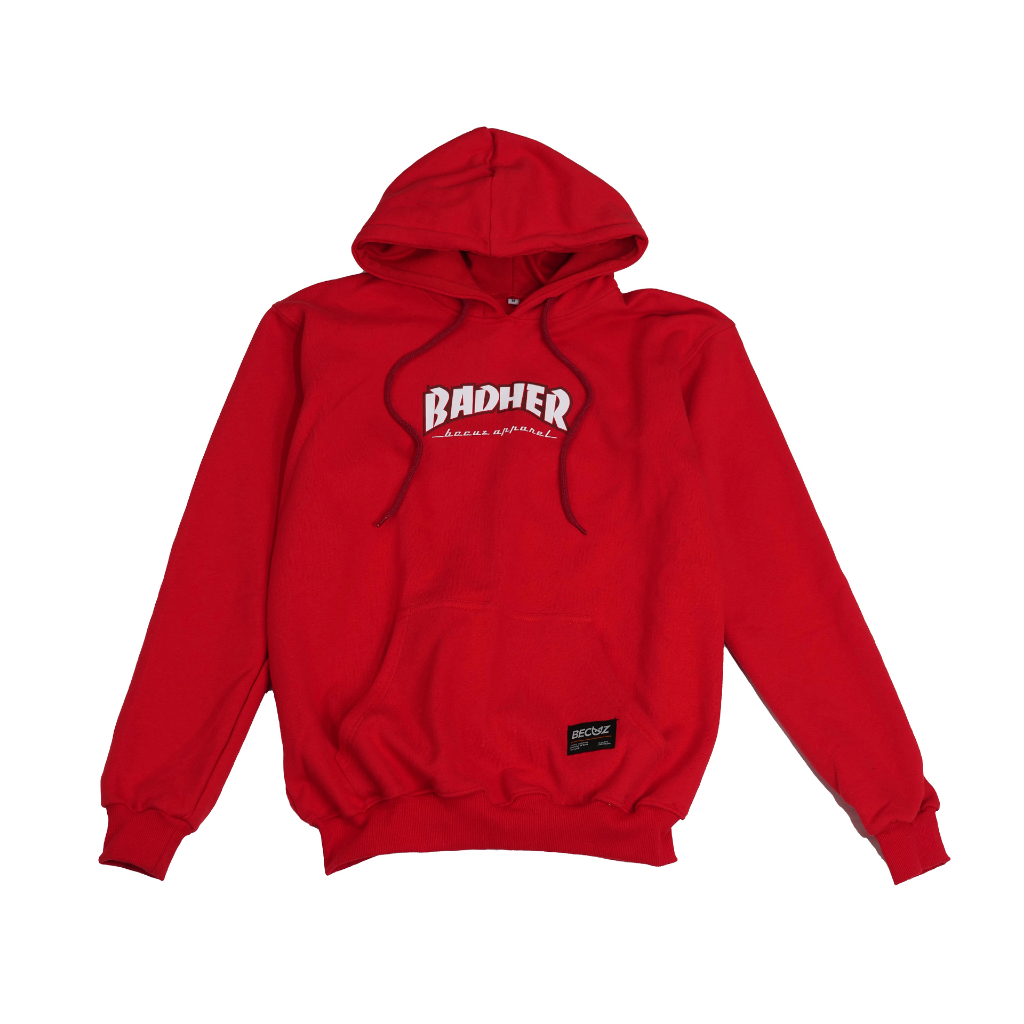 BECUZ Apparel Hoodie Badher - Merah