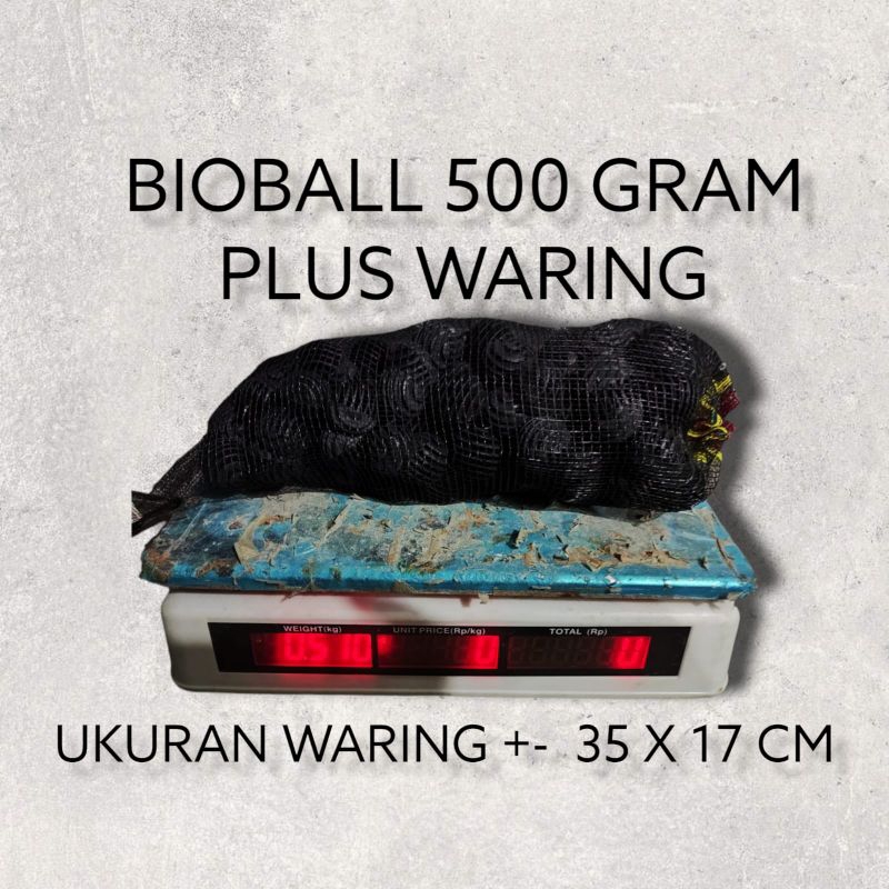 Bioball plus waring 500 gram / bioball golf / bioball / media filter / media filter aquarium / media