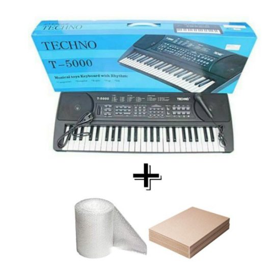 Jual PIANO KEYBOARD TECHNO T5000 - ORGAN TUNGGAL - include extra Murah