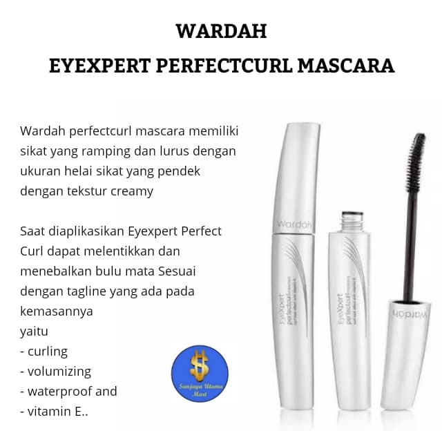 Wardah EyeXpert Perfectcurld Mascara-Mascara Wardah