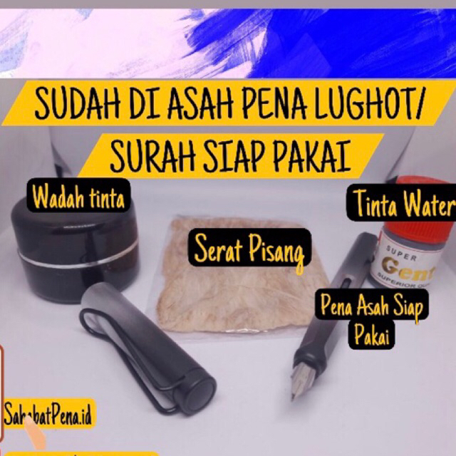

Kaligrafi Fountain Pen Tutul Pena Lugoh Kitab Pentul Logat Kalam Asahan 1 Paket Sudah Diasah Sepaket
