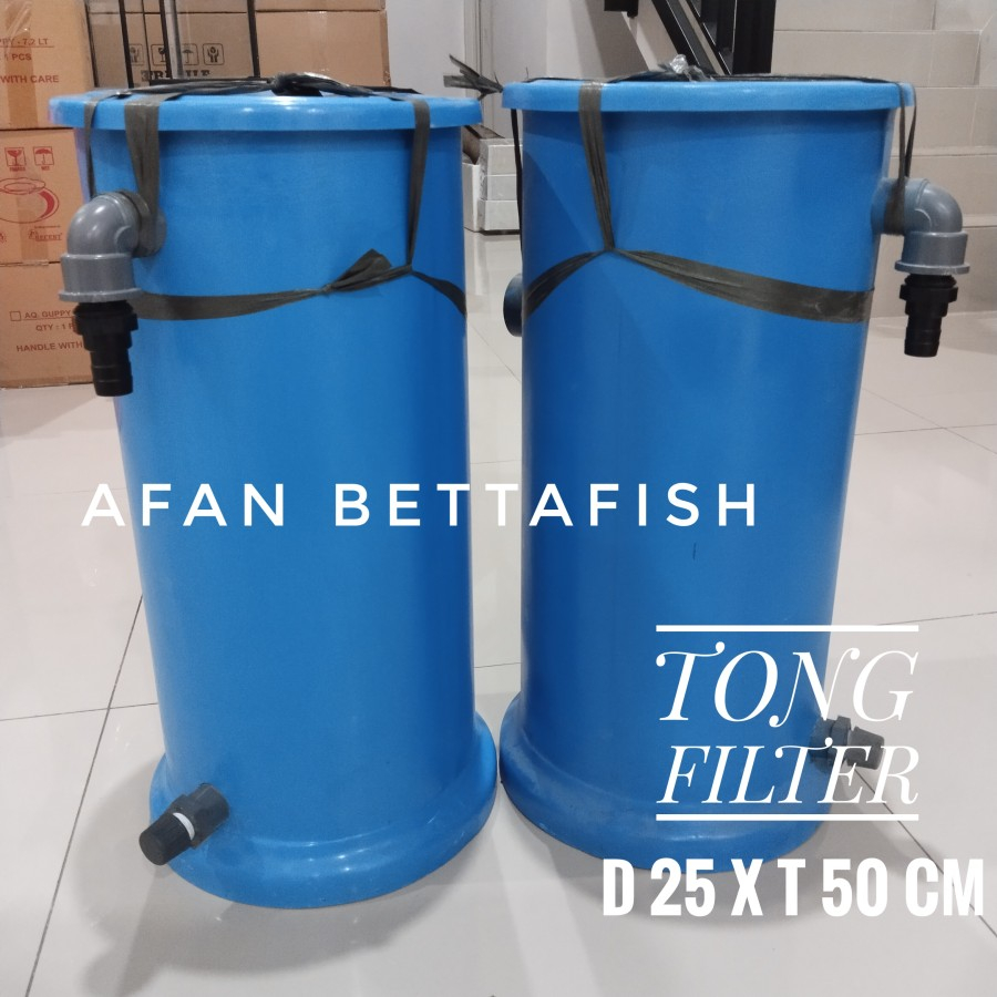 Tabung Tong Fiber Filter Bak Kolam Koi Ikan Ukuran S D:25 x T:50