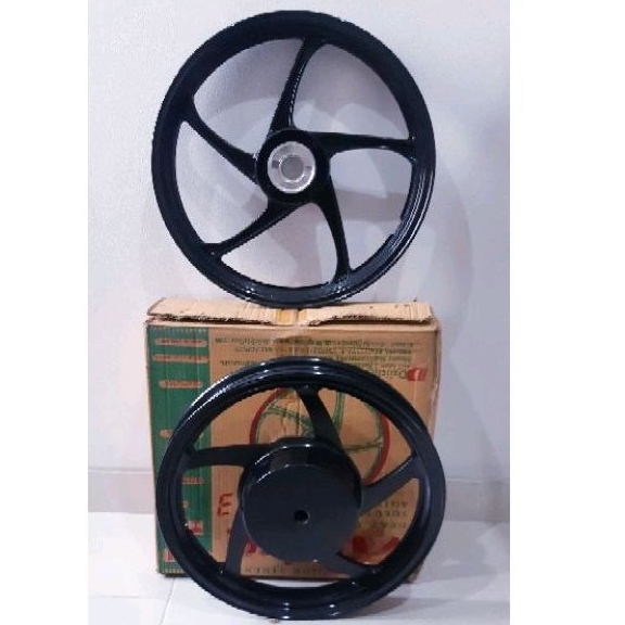 velg daichi dpn/blk suzuki spin 125 old (lobang gigi tromol belakang 18T)