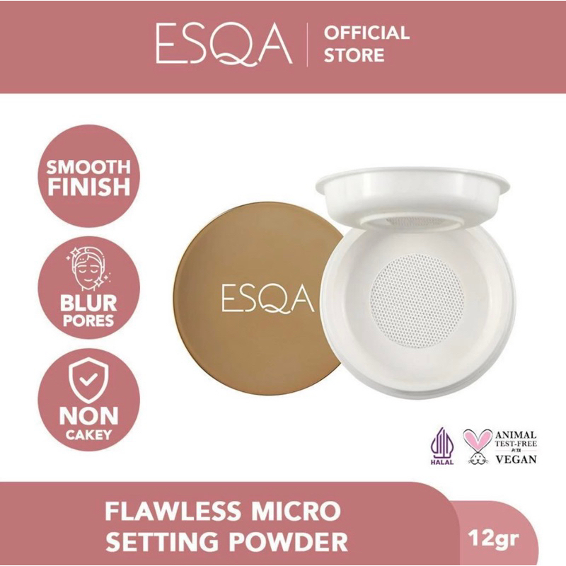 ESQA Flawless Micro Setting Powder (TRANSLUCENT)