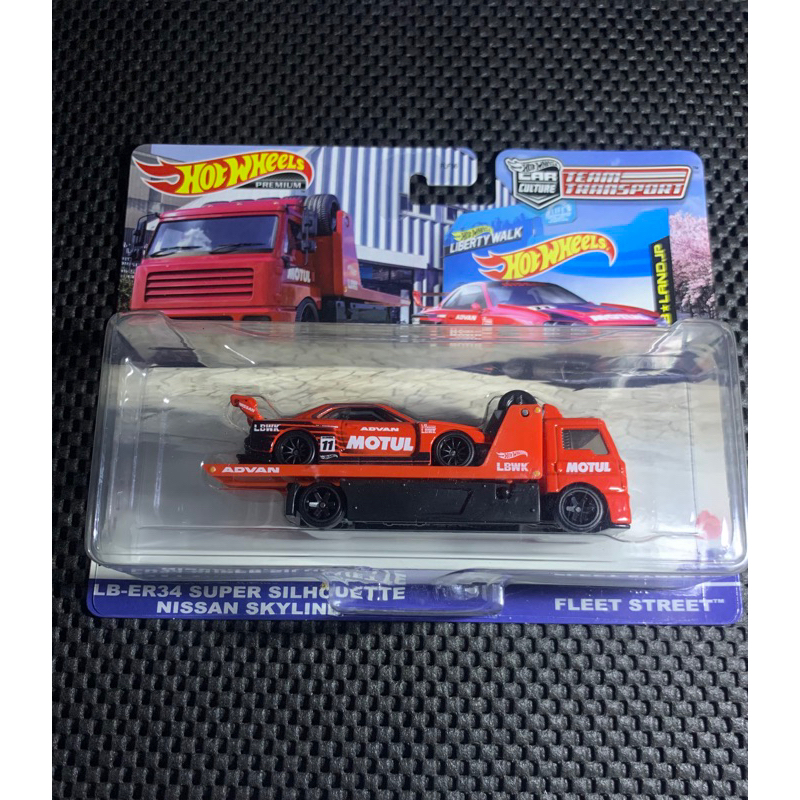 hotwheels team transport LBWK Motul R34 murah