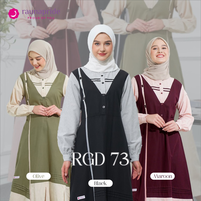 Gamis dewasa rauna dewasa terbaru RGD 73 / Rauna RGD 73 / Gamis rauna Ori