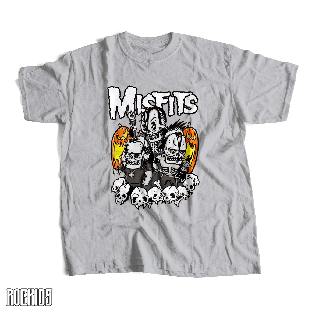ROCKIDS - MISFITS - TSHIRT - TEES - KIDSWEAR - KAOS BAND - KAOS BAND MISFITS - KAOS MISFITS - TSHIRT