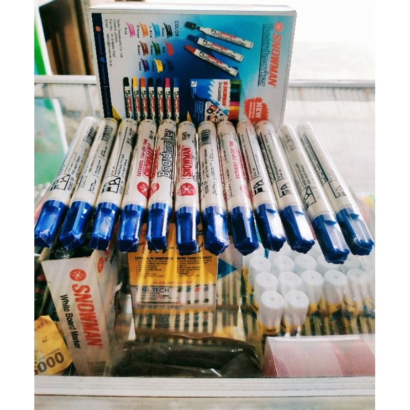 

Spidol snowman BG-12 Biru