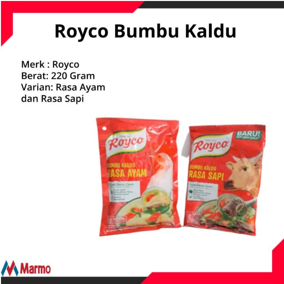 

Royco Bumbu Kaldu Rasa Penyedap Makan Rasa Ayam dan Sapi