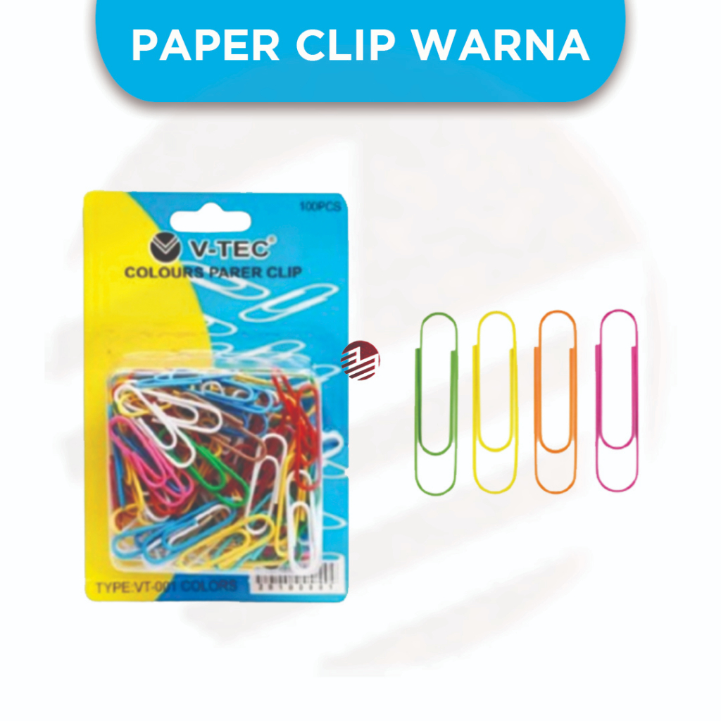 

PAPER CLIP Berwarna 100Pcs - VTEC