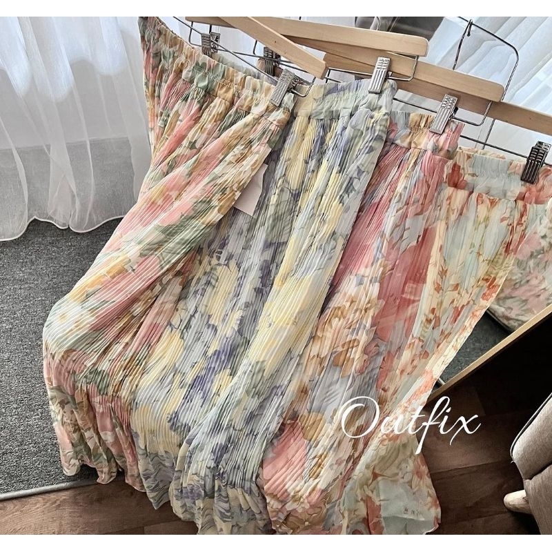 Yasmine Pleats Skirt by Outfix