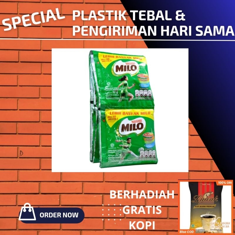 

milo active go susu chocolate milk 1 sachet 22 gram coklat