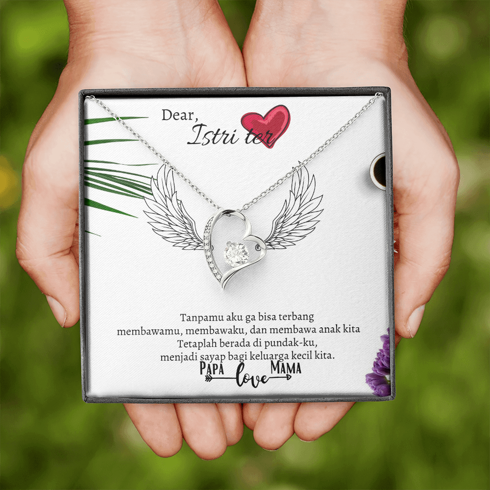 HADIAH UNIK UNTUK ISTRI [T26] KALUNG DAN BOX KADO UCAPAN ROMANTIS