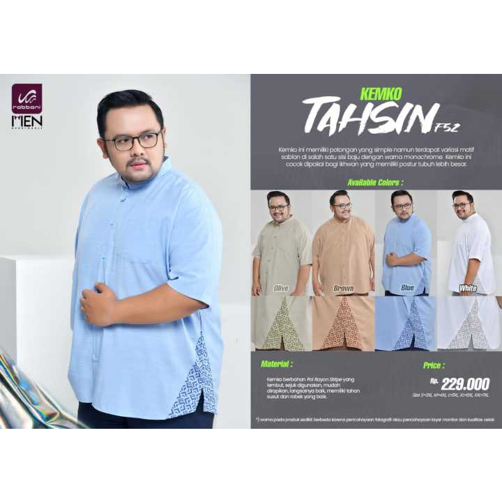RABBANI - KEMKO LENGAN PENDEK FATHER SIZE TAHSIN